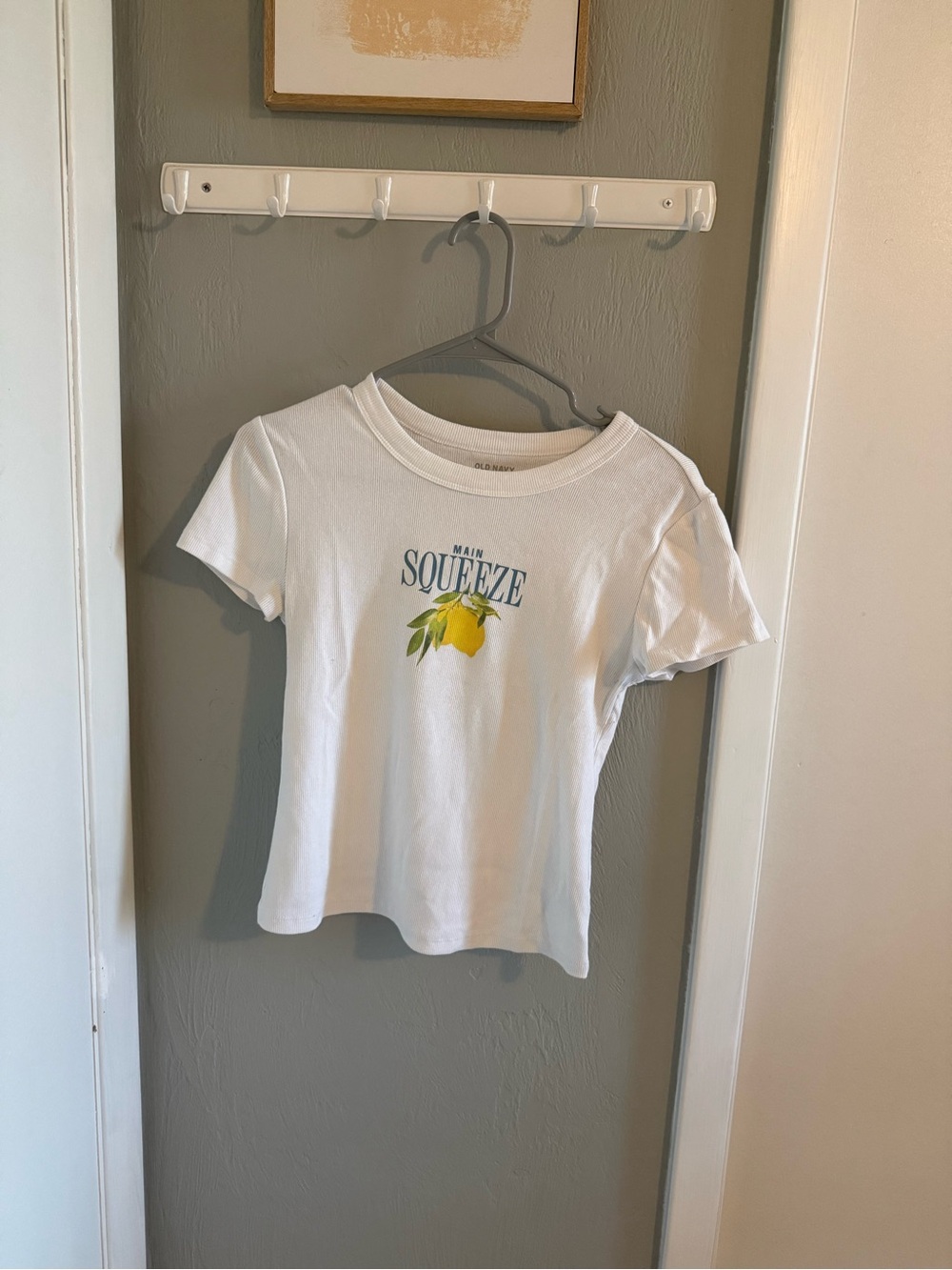 White "Main Squeeze" Lemon Baby Tee